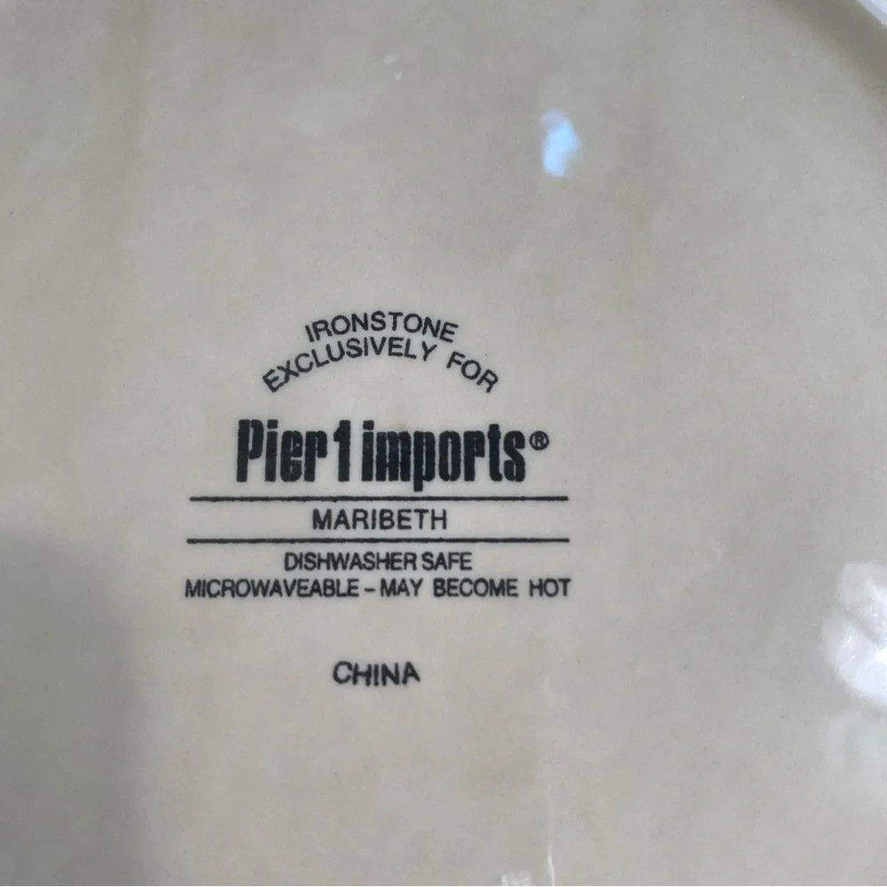 Pier 1 Imports Serving Bowl, Maribeth collection‎ 12” Pasta Fruit Salad Bowl